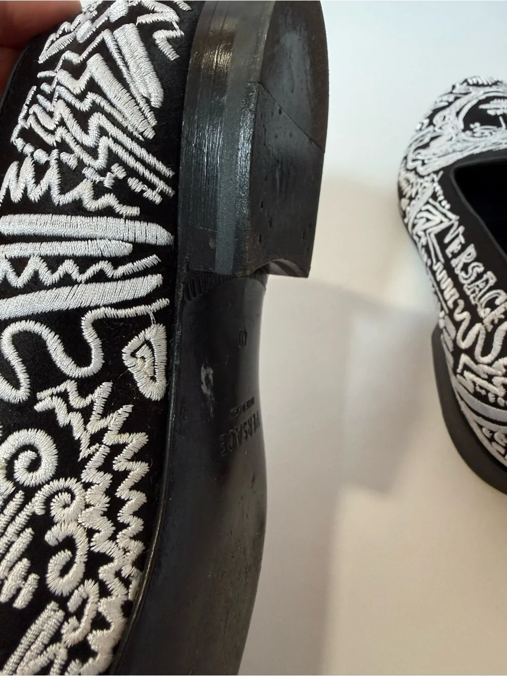 Versace black white